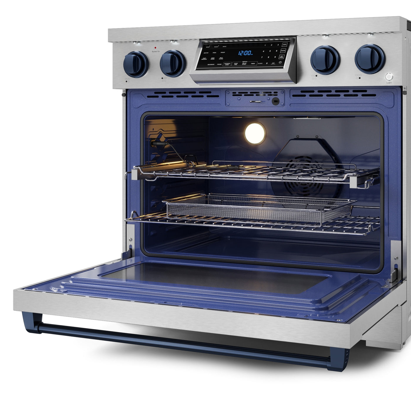 Thor Kitchen Stainless Steel Freestanding Professional Electric Range|Gordon Ramsay Series (6 cu.ft) - RSE36-BLU