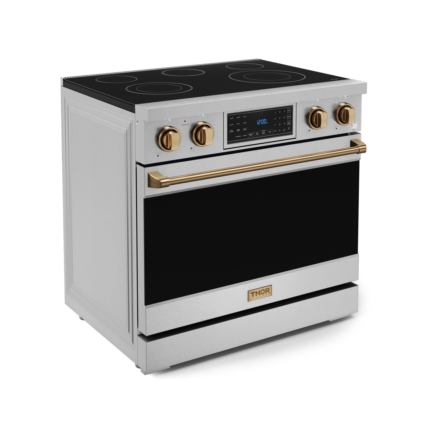 Thor Kitchen Stainless Steel Freestanding Professional Electric Range |Gordon Ramsay Series (6 cu.ft) - RSE36-BRZ