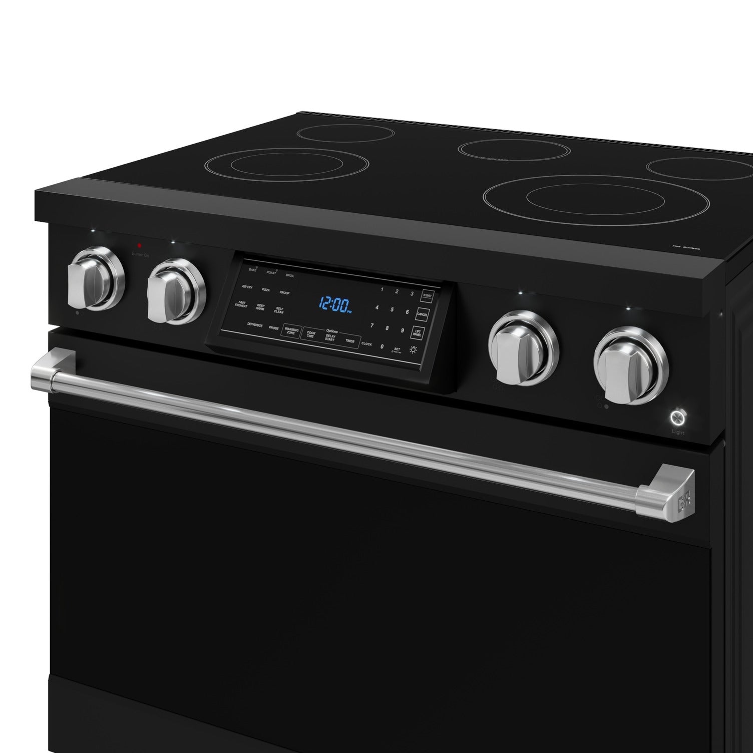 Thor Kitchen Black Stainless Steel Freestanding Professional Electric Range |Gordon Ramsay Series (6 cu.ft) - RSE36B-SS