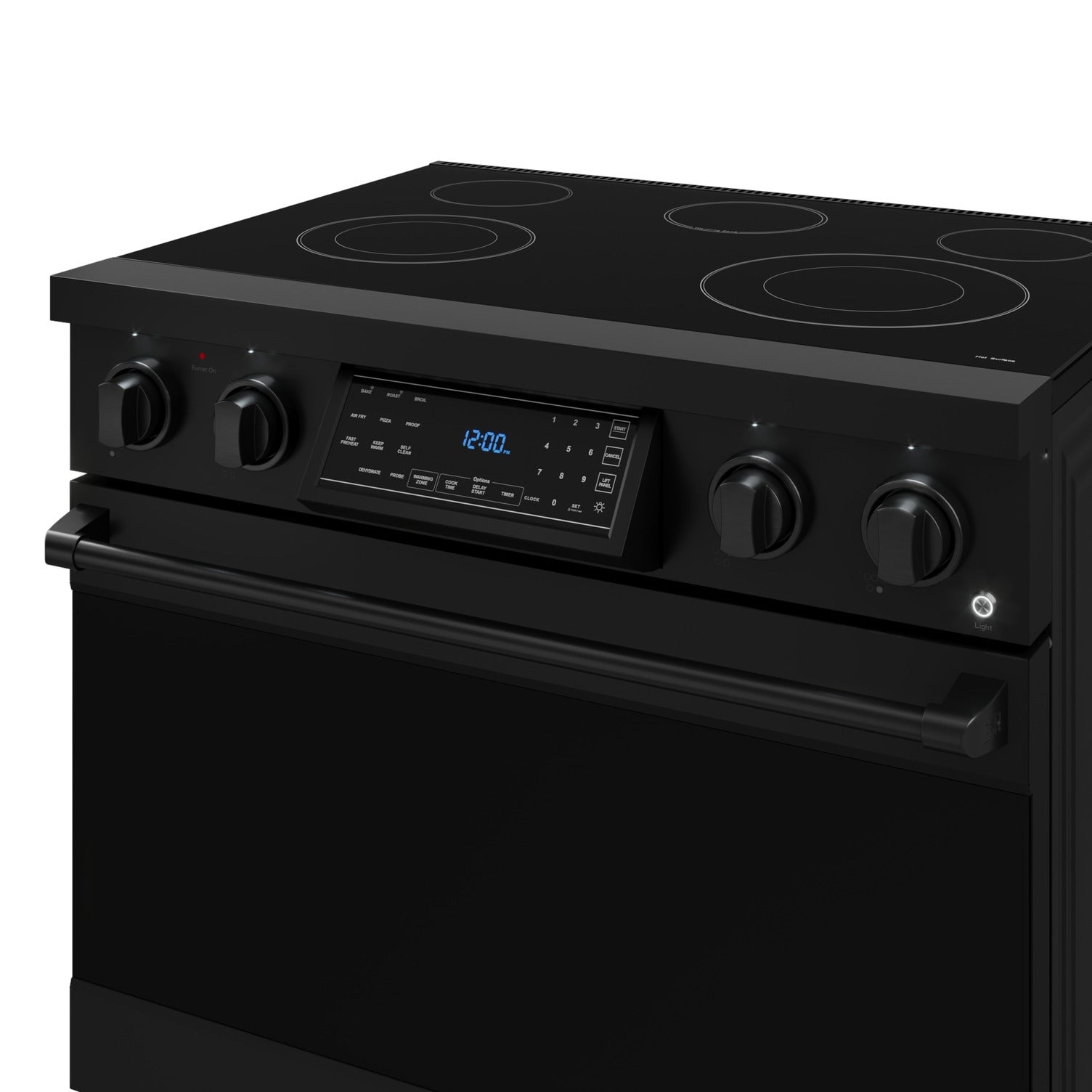 Thor Kitchen Black Stainless Steel Freestanding Professional Electric Range|Gordon Ramsay Series (6 cu.ft) - RSE36B