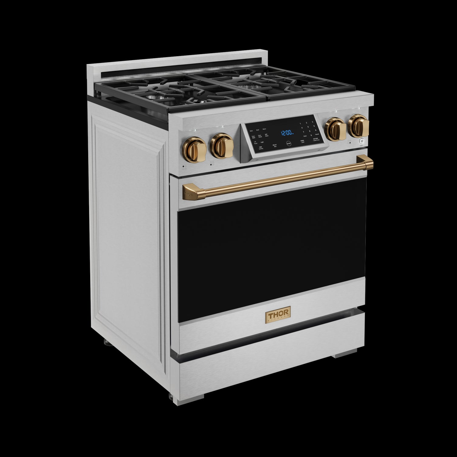 Thor Kitchen Stainless Steel Freestanding Professional Gas Range|Gordon Ramsay Series (4.55 cu.ft.) - RSG30-BRZ