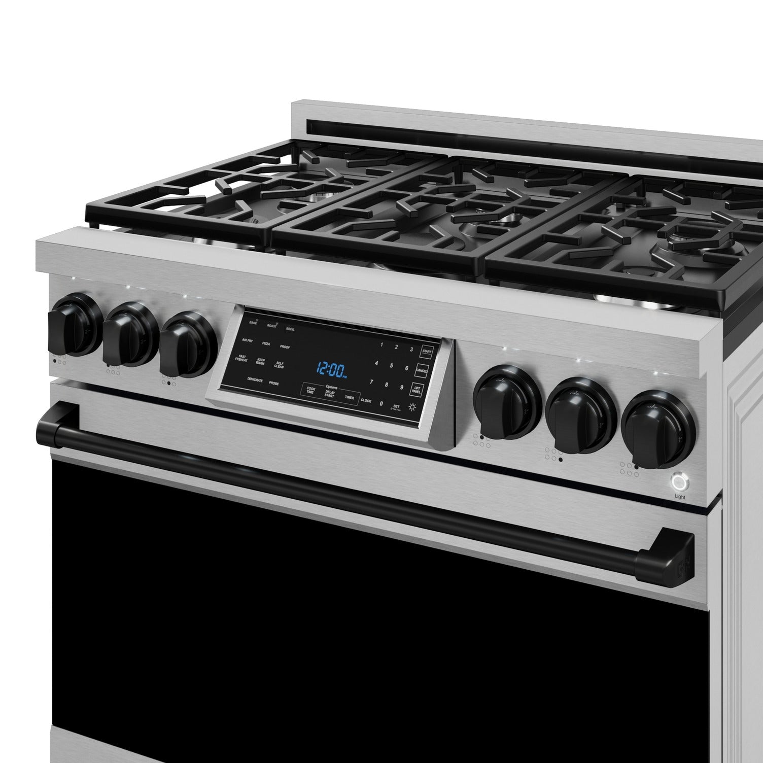 Thor Kitchen Stainless Steel Freestanding Professional Gas Range|Gordon Ramsay Series (6 cu.ft.) - RSG36-BLK