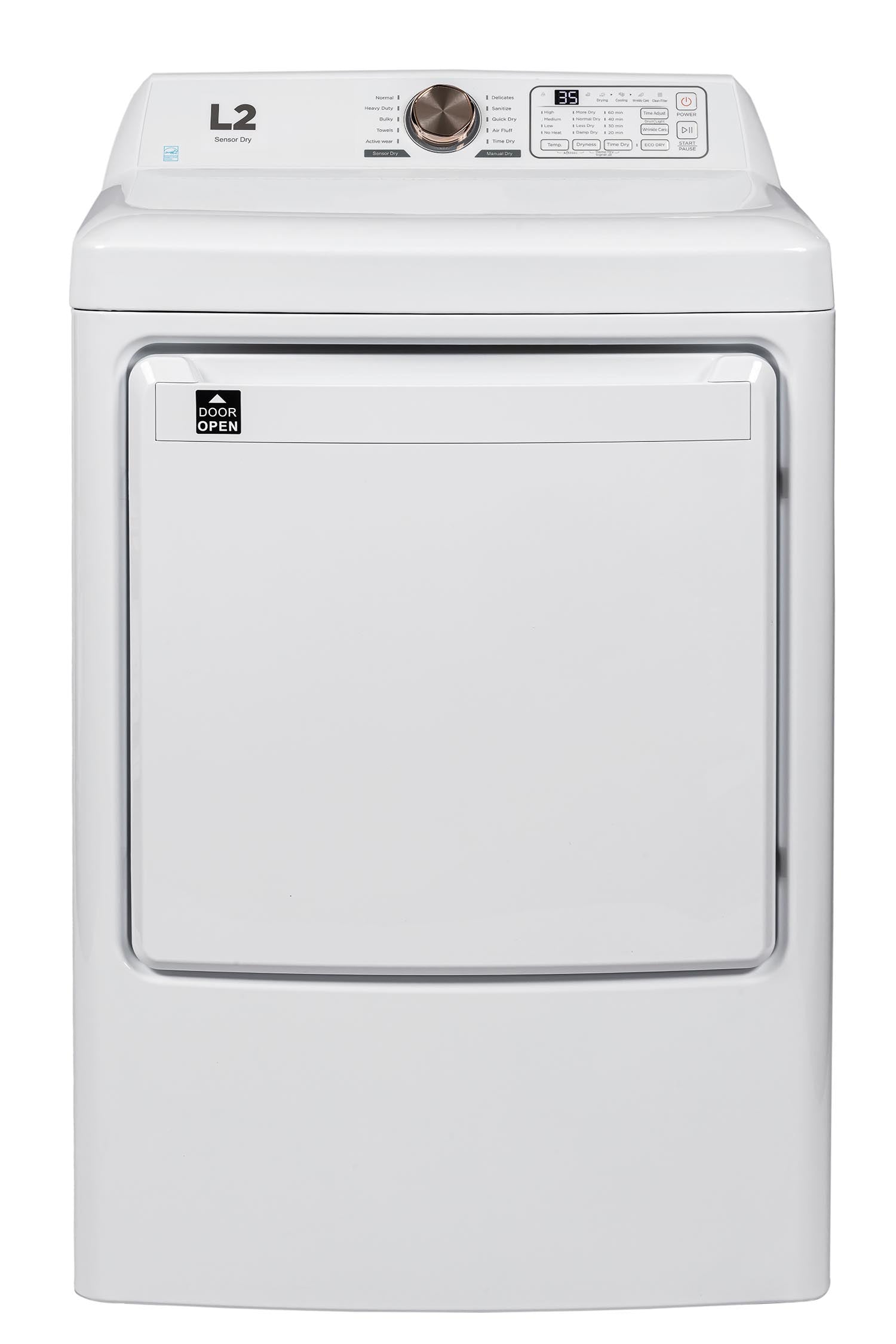 L2 White Electric Dryer (7.5 Cu. Ft) - LE52N1BWWC