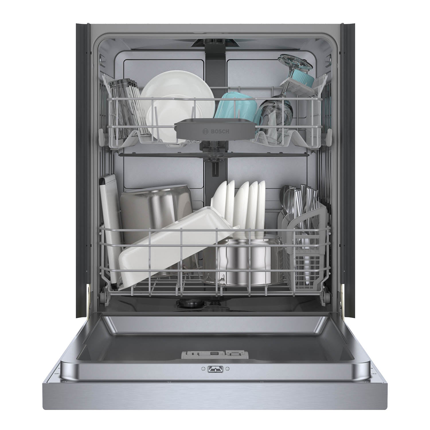 Bosch Stainless Steel Anti Fingerprint 24" Smart Dishwasher with Home Connect - SHE4AEM5N