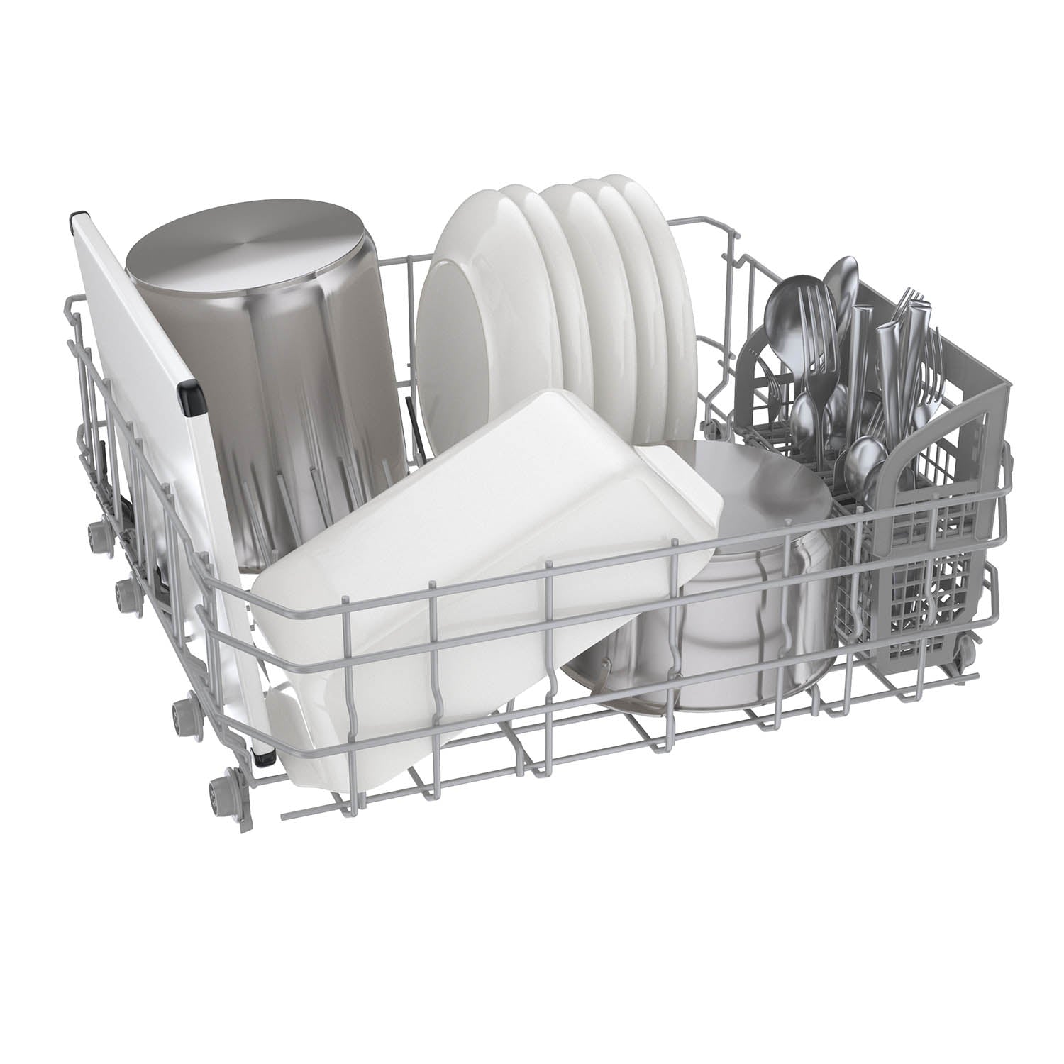 Bosch Stainless Steel Anti Fingerprint 24" Smart Dishwasher with Home Connect, Third Rack - SHE5AE75N