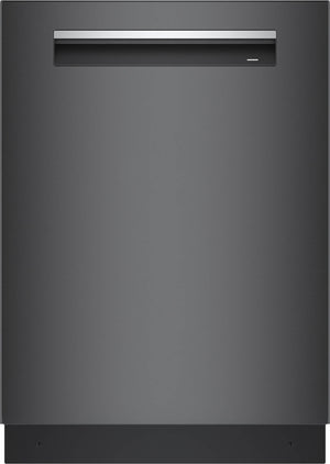 Bosch Lave-vaisselle intelligent avec Home ConnectMC, 3e panier, 24 po acier inoxydable noir SHP78CM4N