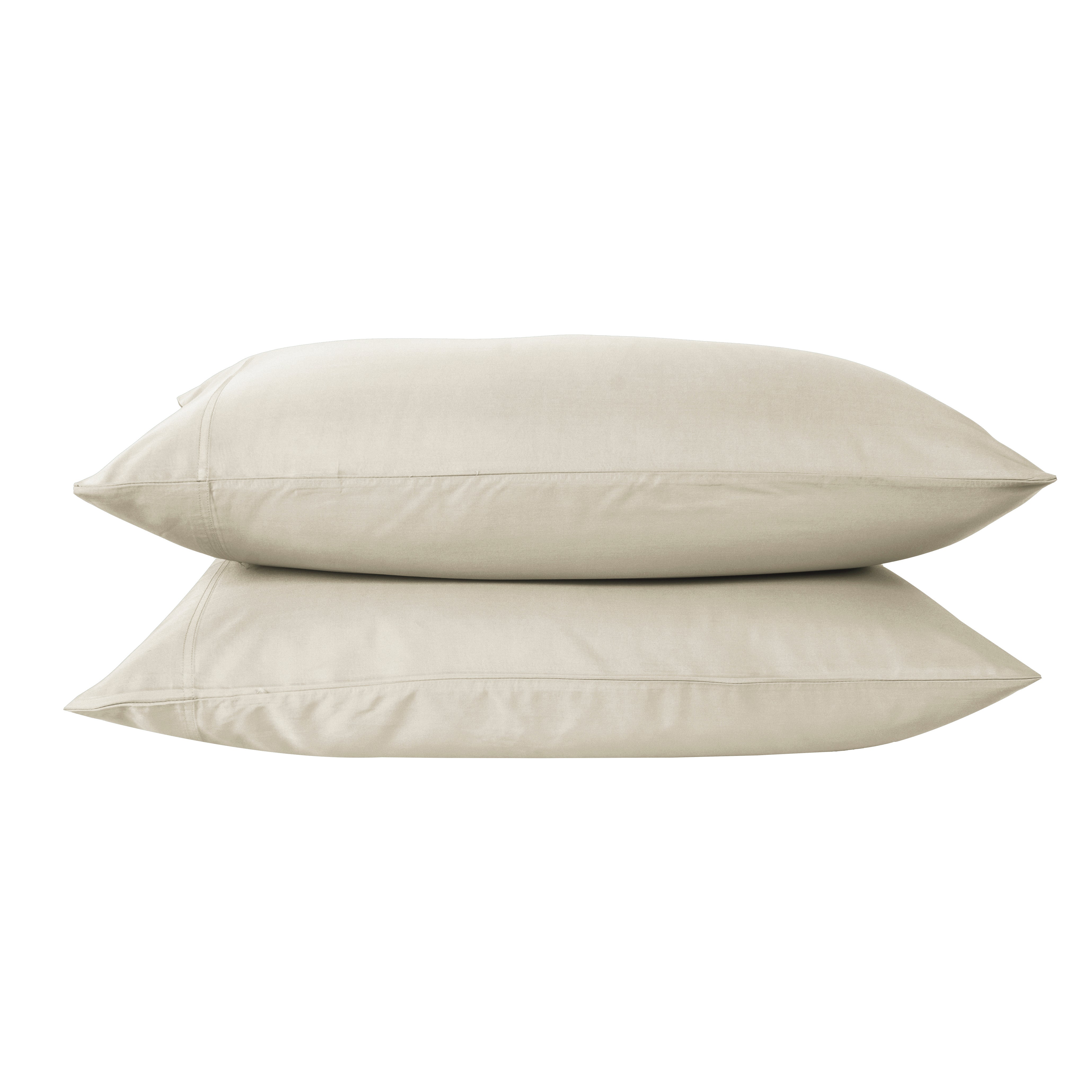 Cotton House 100% Cotton Pima Queen Sheet Set - 500 Thread Count Pumie Stone Beige