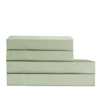 Cotton House 100% Cotton Pima Queen Sheet Set - 500 Thread Count Sage Green