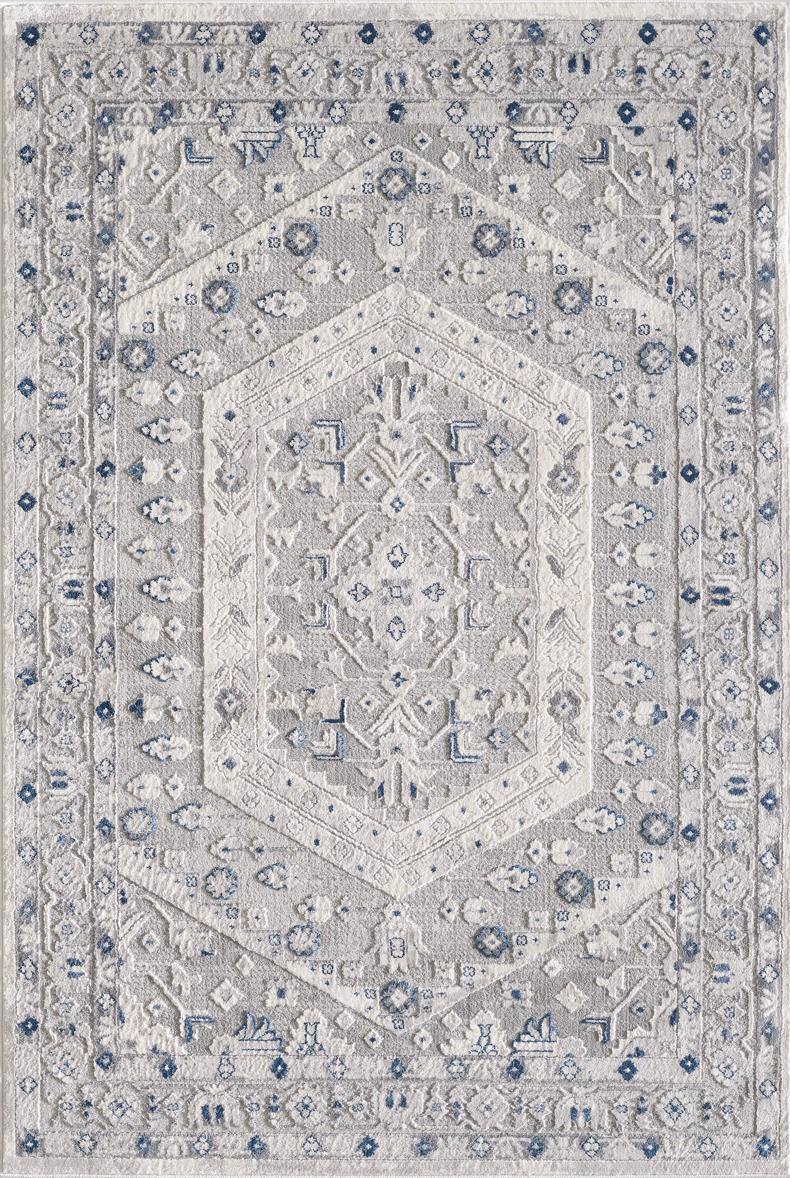 L2 Decor Symphony Area Rug 5' x 8' - Grey, Light Grey