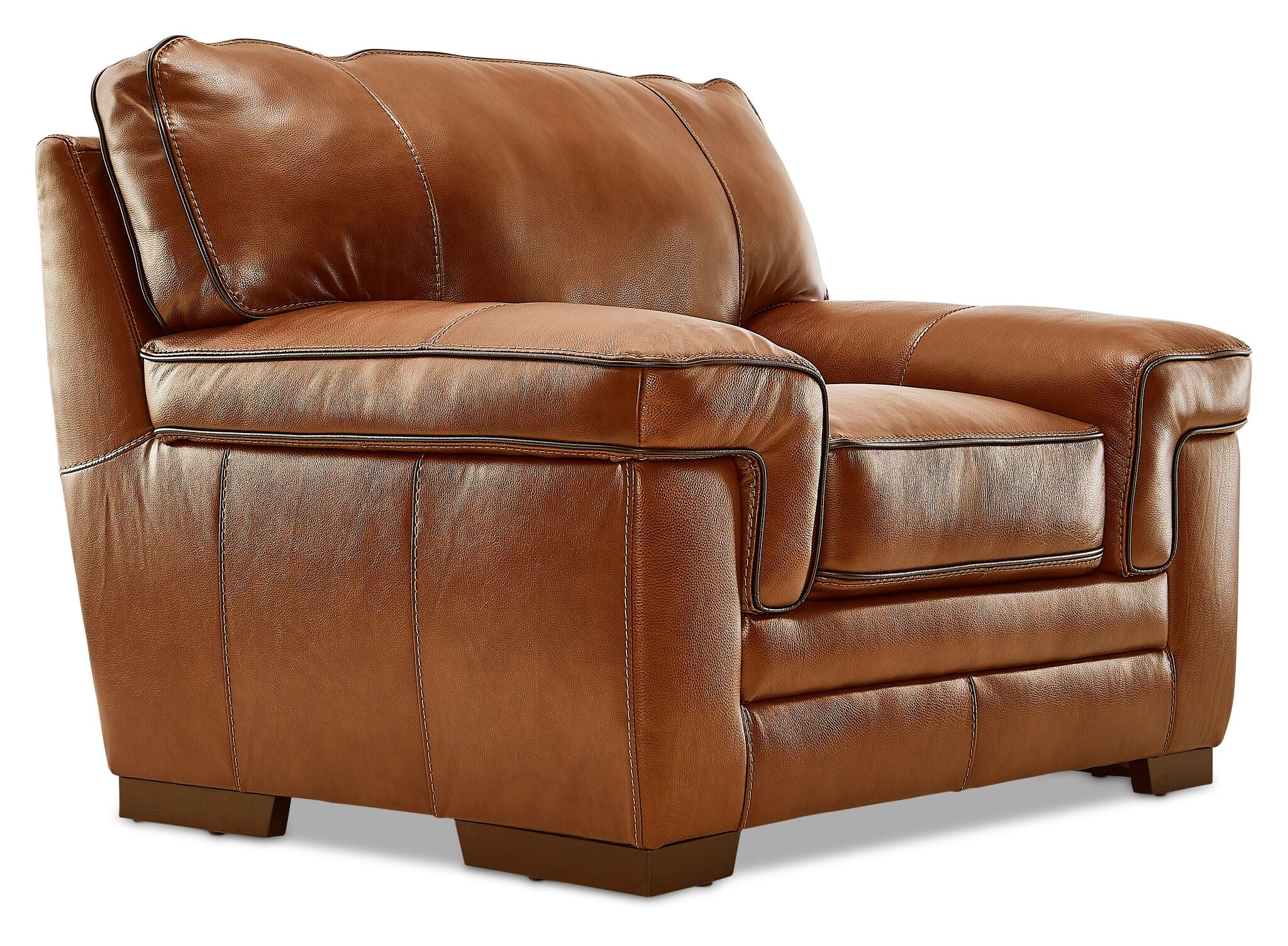 Stampede Leather Chair - Chestnut