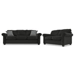 Duffield Sofa and Loveseat Set - Sutton Midnight