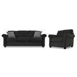 Duffield Sofa and Chair Set - Sutton Midnight
