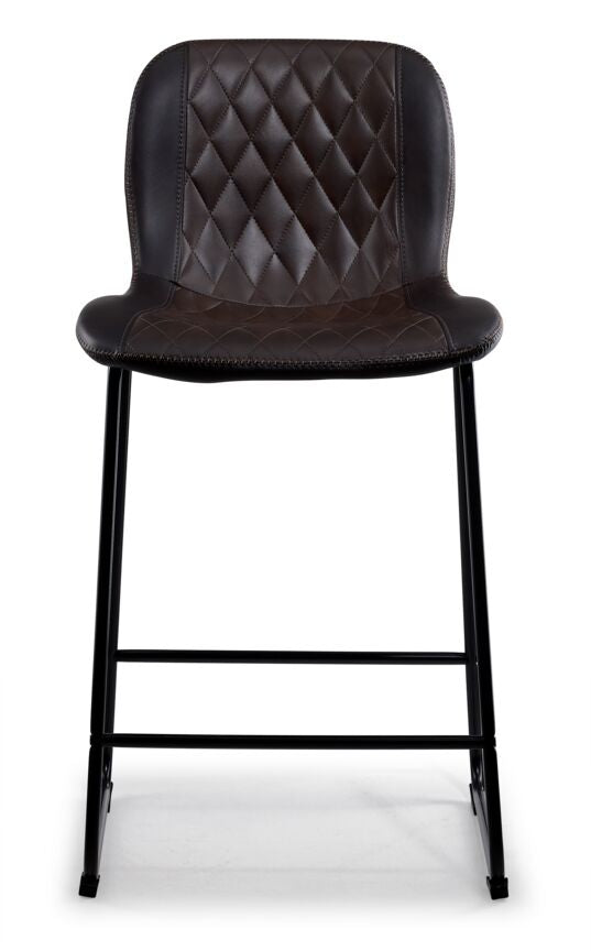 Adrien Upholstered Counter Height Stool - Brown