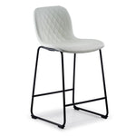 Adrien Upholstered Counter Height Stool - White