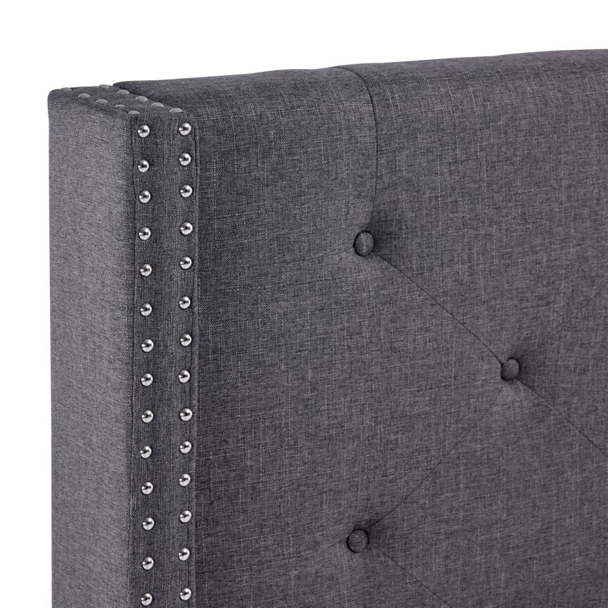 Audrey 3-Piece King Bed - Dark Grey