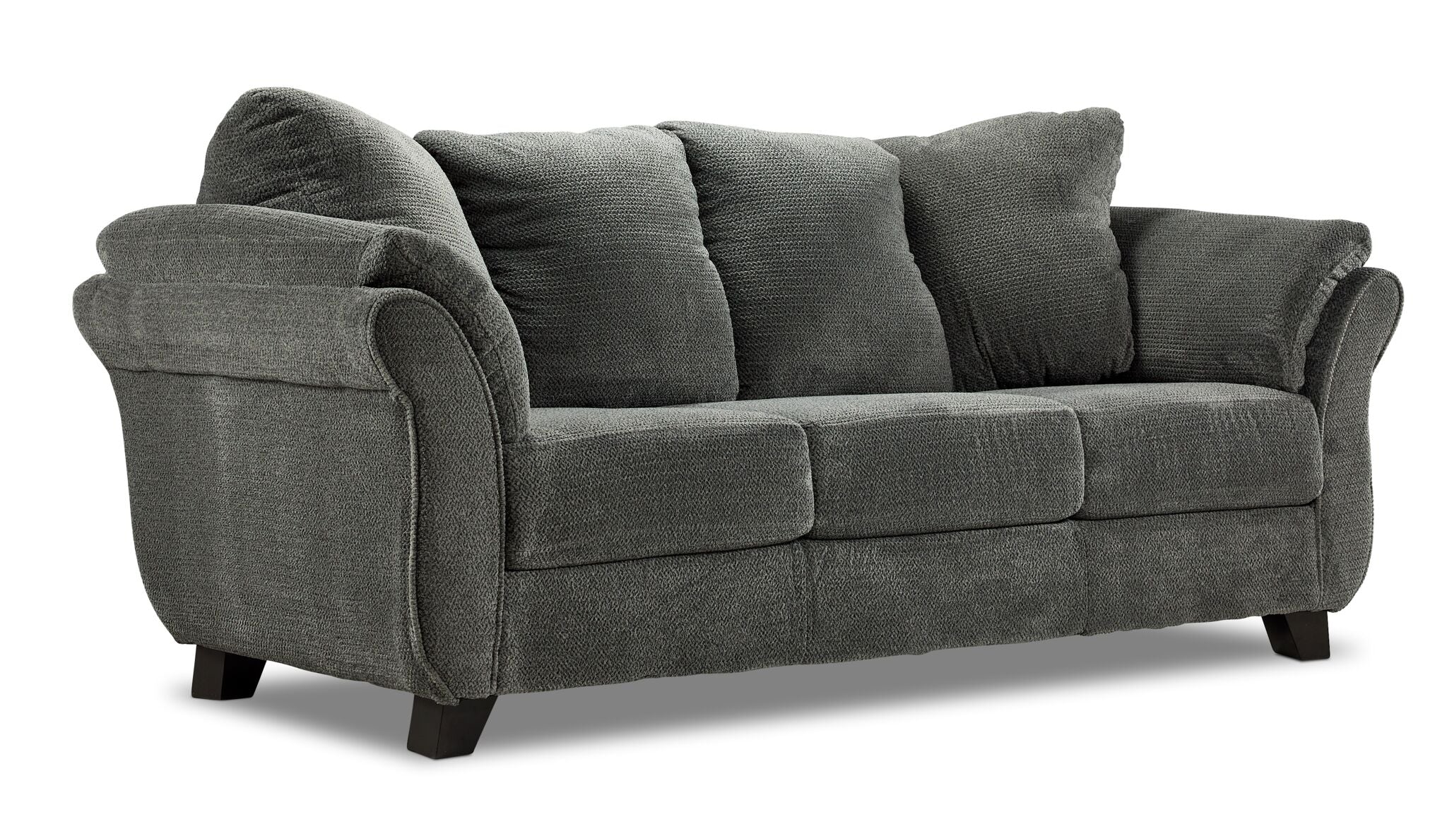 Avery Sofa and Loveseat Set - Charcoal