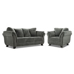 Avery Sofa and Chair Set - Charcoal