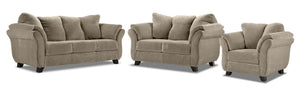 Avery Ens. Sofa, causeuse et fauteuil - rôtie
