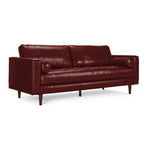 Bari Leather Sofa - Fire