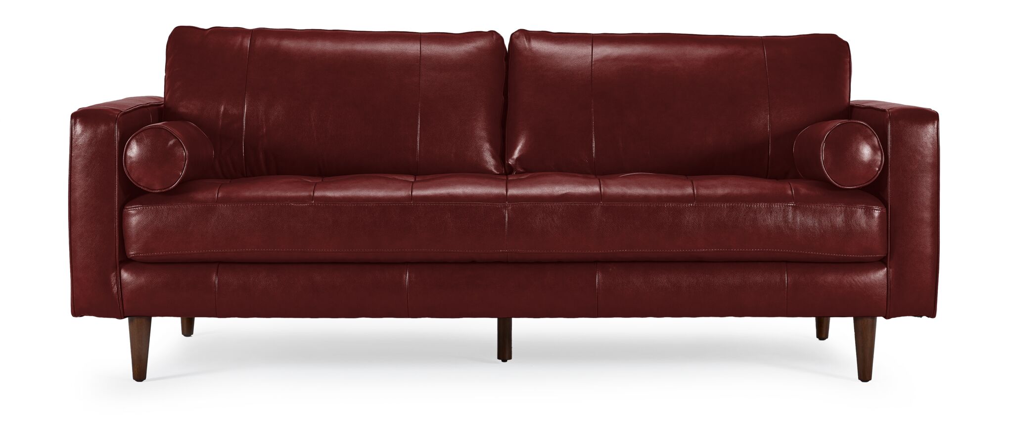 Bari Leather Sofa - Fire