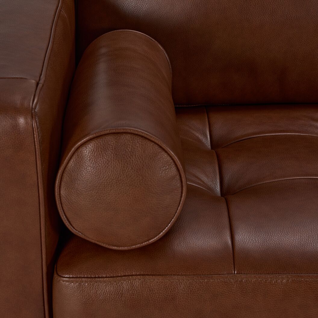 Bari Leather Sofa - Cobblestone