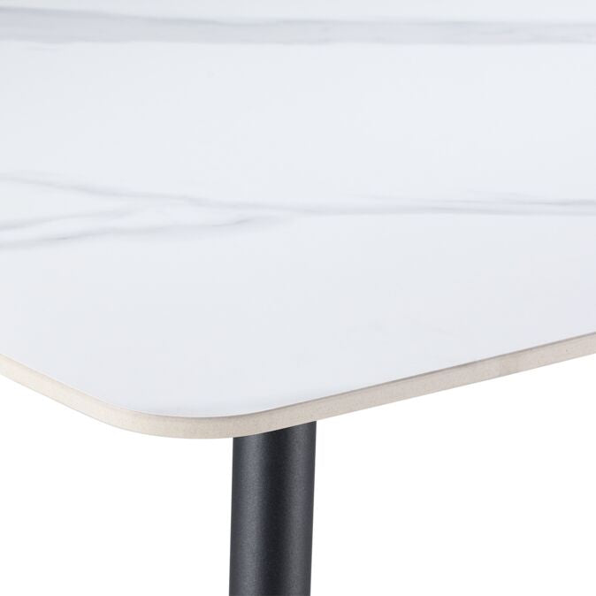 Bellmar 23" Sintered Stone End Table - White