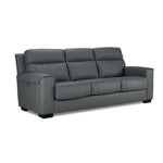 Benevento Leather Sofa - Steel
