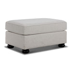 Beverly Ottoman - TicTac Ivory