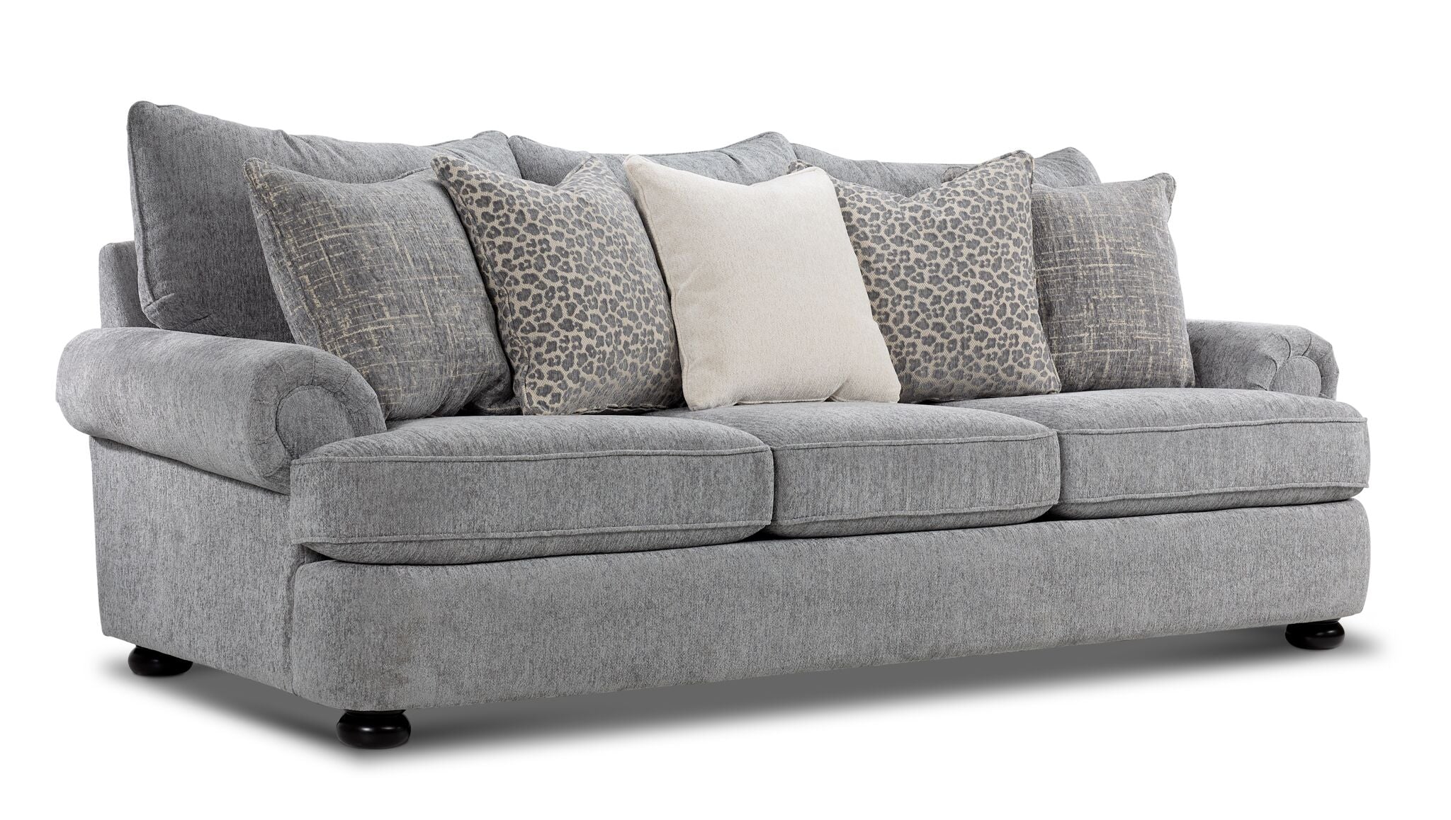 Beverly Sofa and Loveseat Set - Vangoh Grey