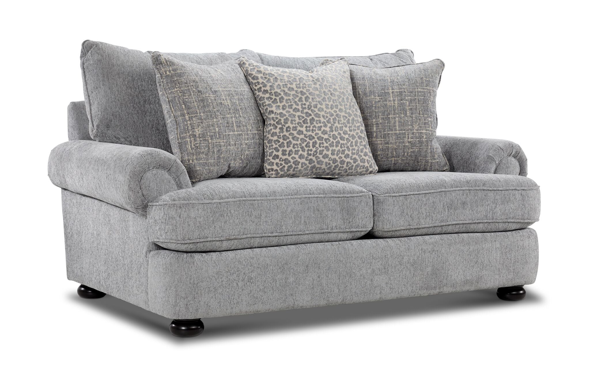 Beverly Sofa, Loveseat and Chair and a Half Set - Vangoh Grey