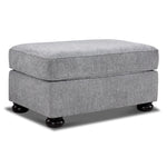 Beverly Ottoman - Vangoh Grey