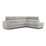 Bianca 3-Piece Power Sectional with Right Facing Chaise - Light Grey