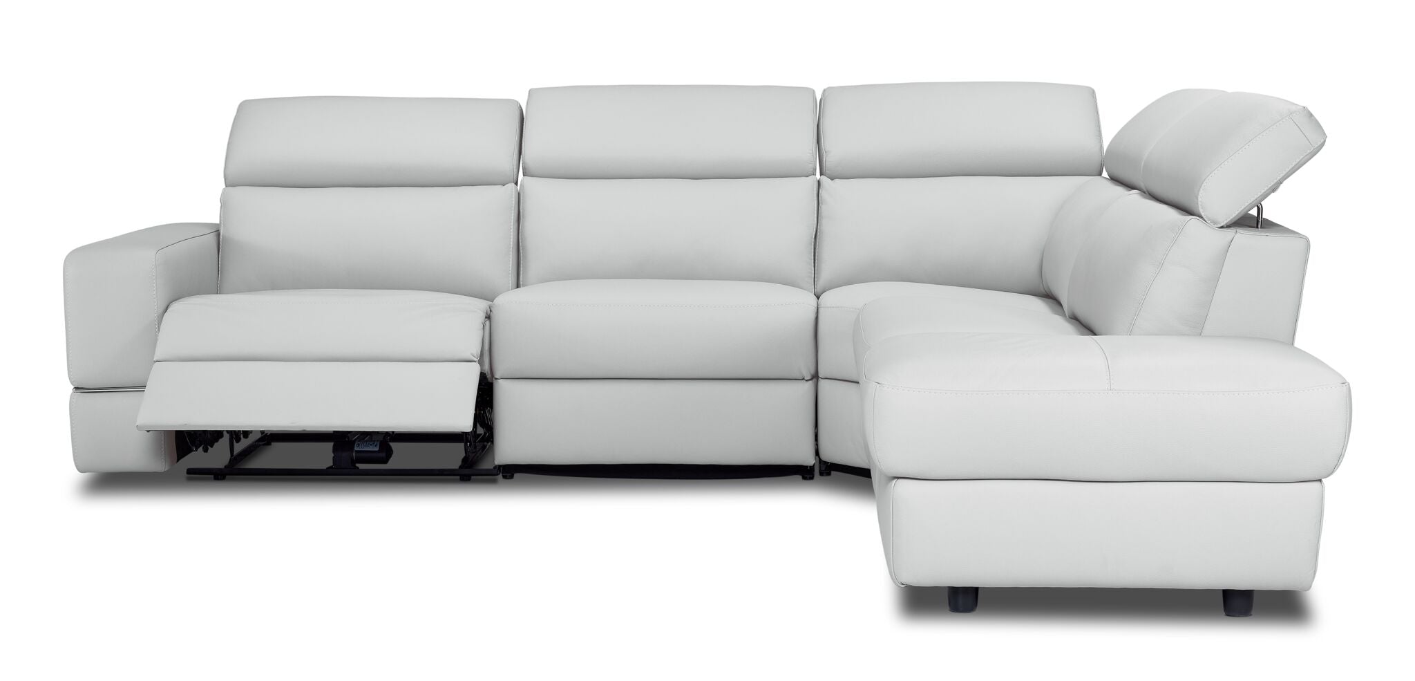Bianca 3-Piece Power Sectional with Right Facing Chaise - White