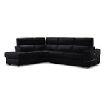 Bianca 3-Piece Power Sectional with Left Facing Chaise - Black