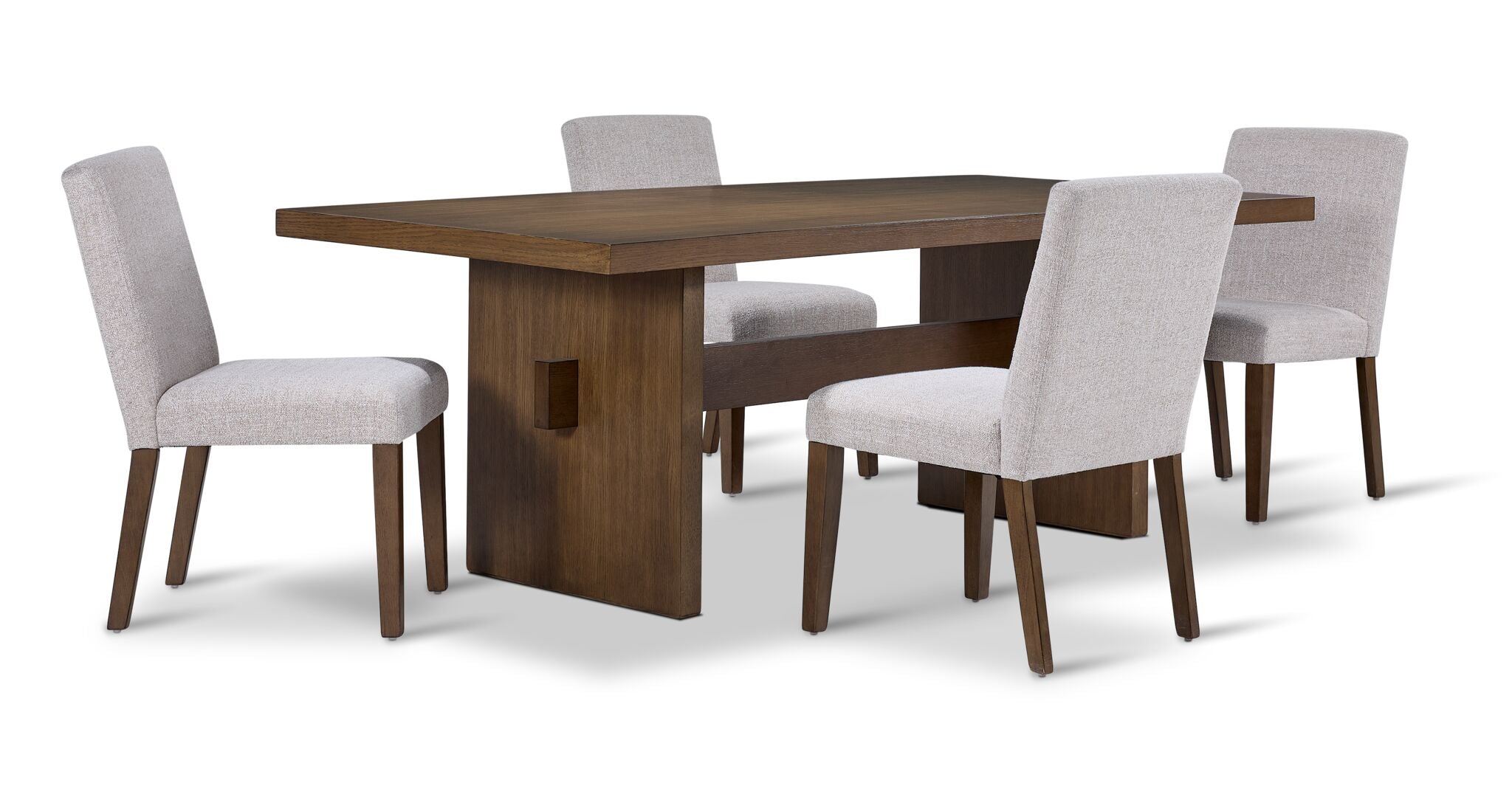 Biscotti 5-Piece Dining Set - Light Brown