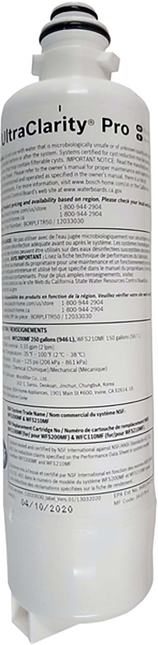 Bosch UltraClarity Water Filter - BORPLFTR55 2 Pack