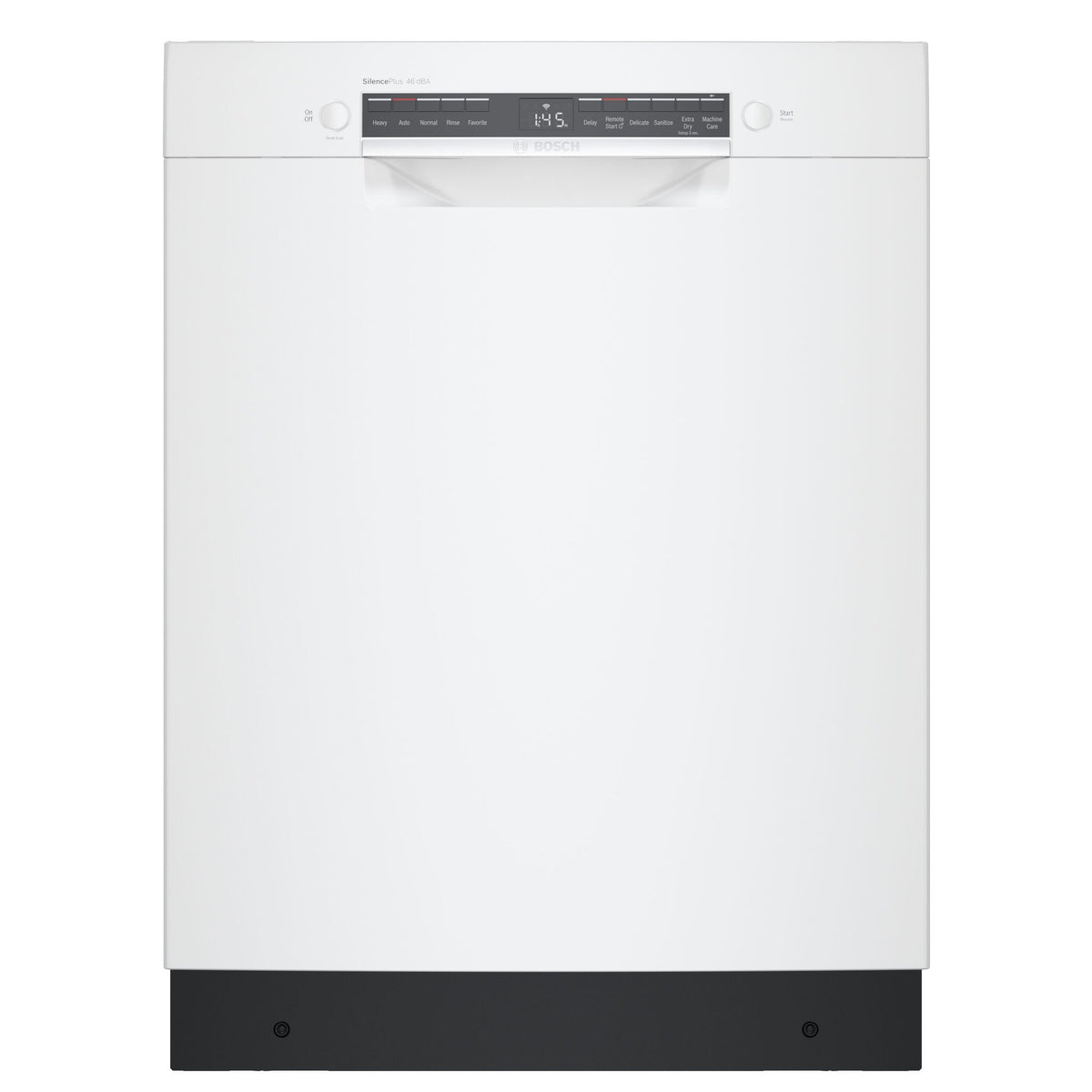 Bosch White 300 Series Smart Dishwasher with Recessed Handle - SGE53C52UC