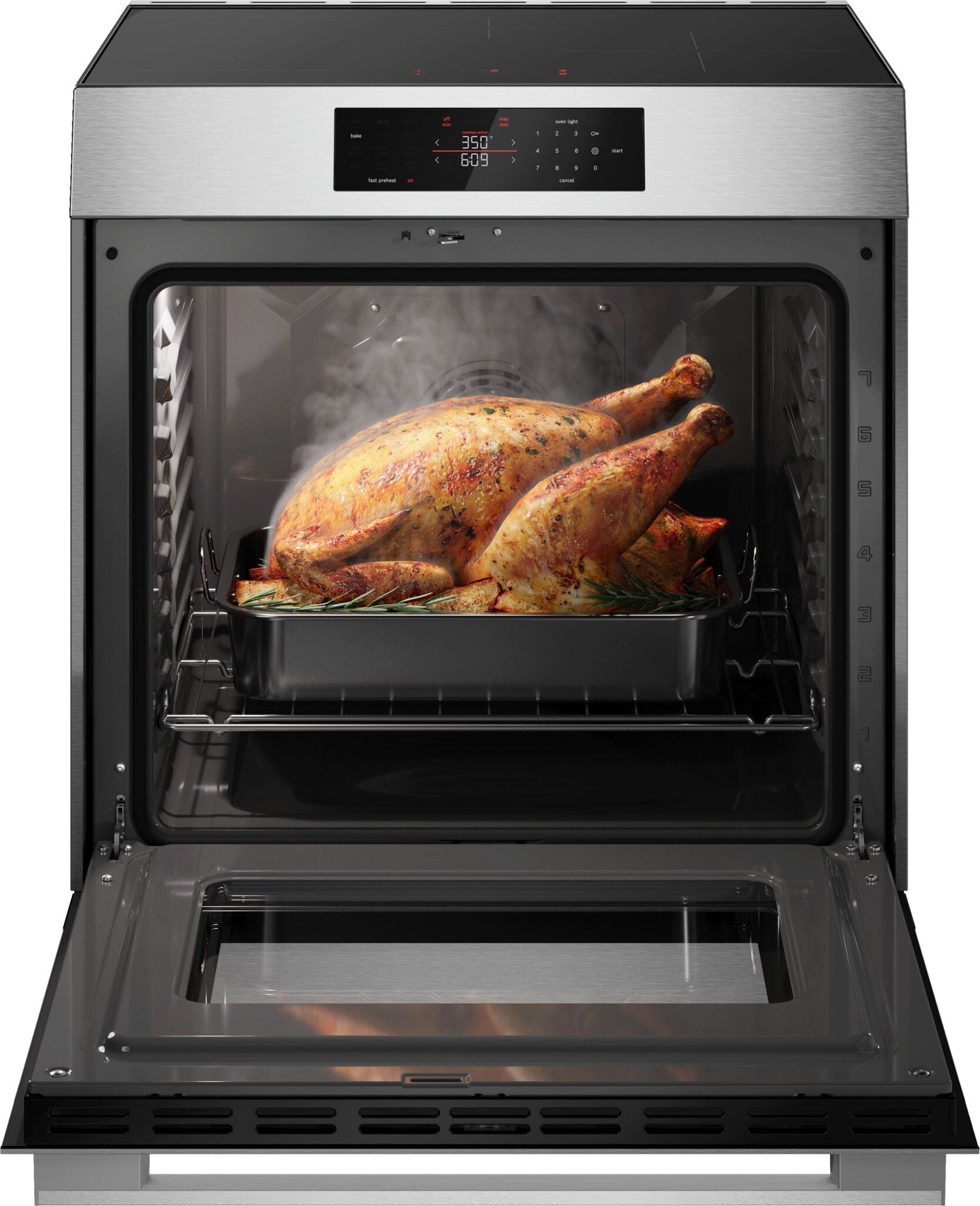 Bosch 30" Stainless Steel 500 Series Electric Freestanding Range (5.8 Cu. Ft.) - HIF5050MC