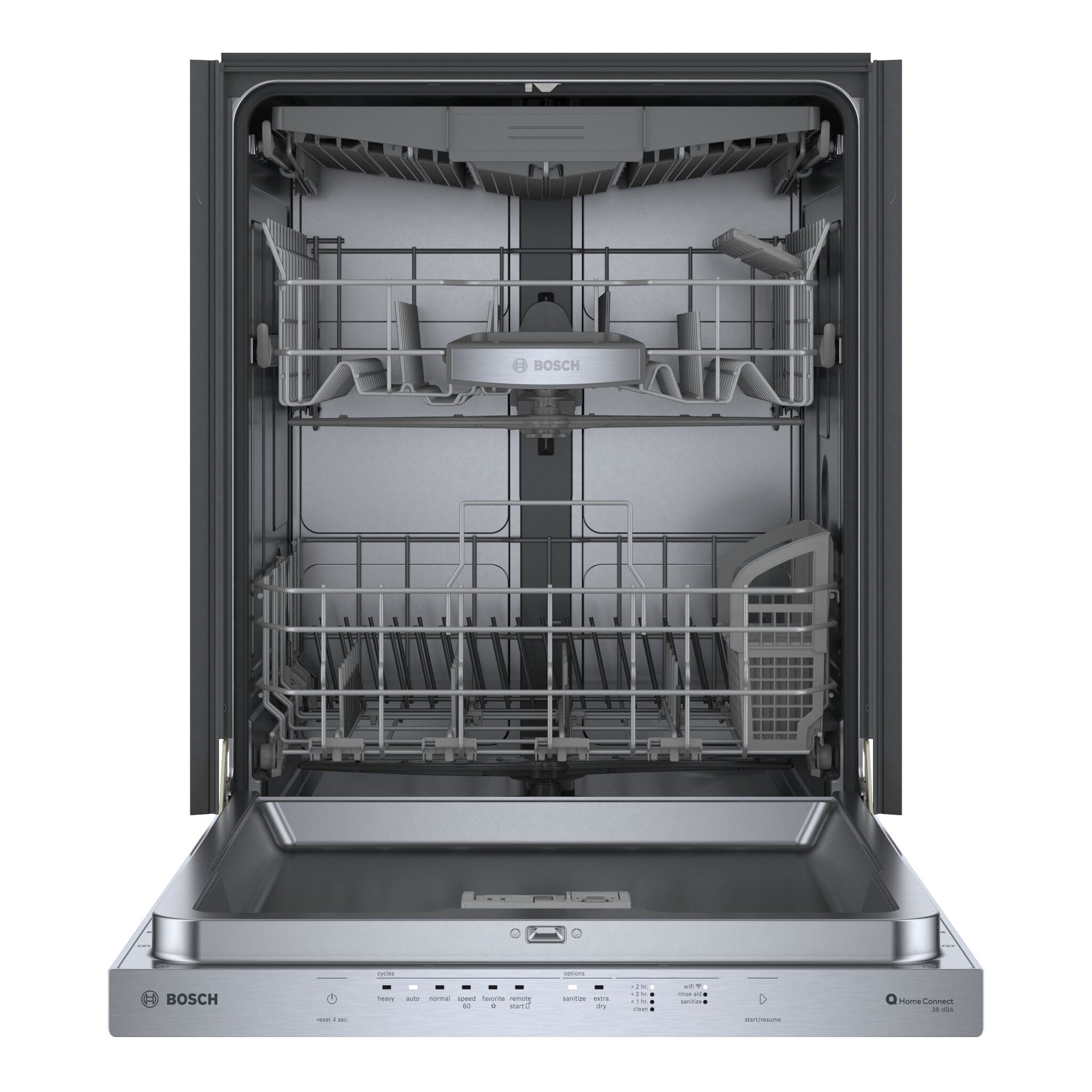 Bosch Stainless Steel 500 Series Smart Dishwasher with Third Rack - SHP95CM5N