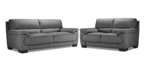 Brody Ens. Sofa et causeuse - gris foncé