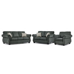 Brooklyn Sofa, Loveseat and Chair Set - Green