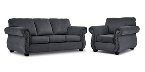 Brooklyn Ens. Sofa et fauteuil - gris