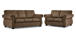 Brooklyn Ens. Sofa et causeuse – taupe