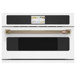 Café Matte White 30" Smart Five-in-One Wall Oven with 120V Advantium® Technology - CSB913P4VW2