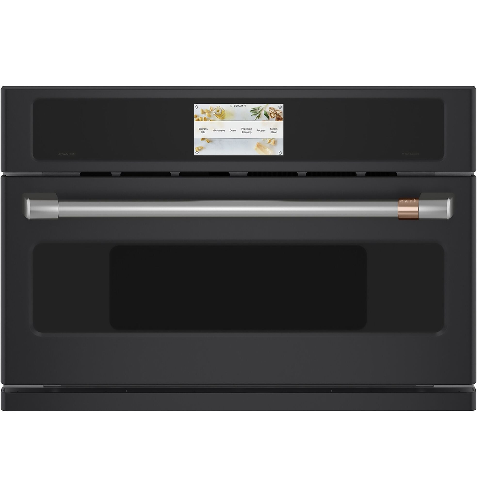 Café Matte Black 30'' Smart Five-in-One Wall Oven with 120V Advantium® Technology - CSB913P3VD1