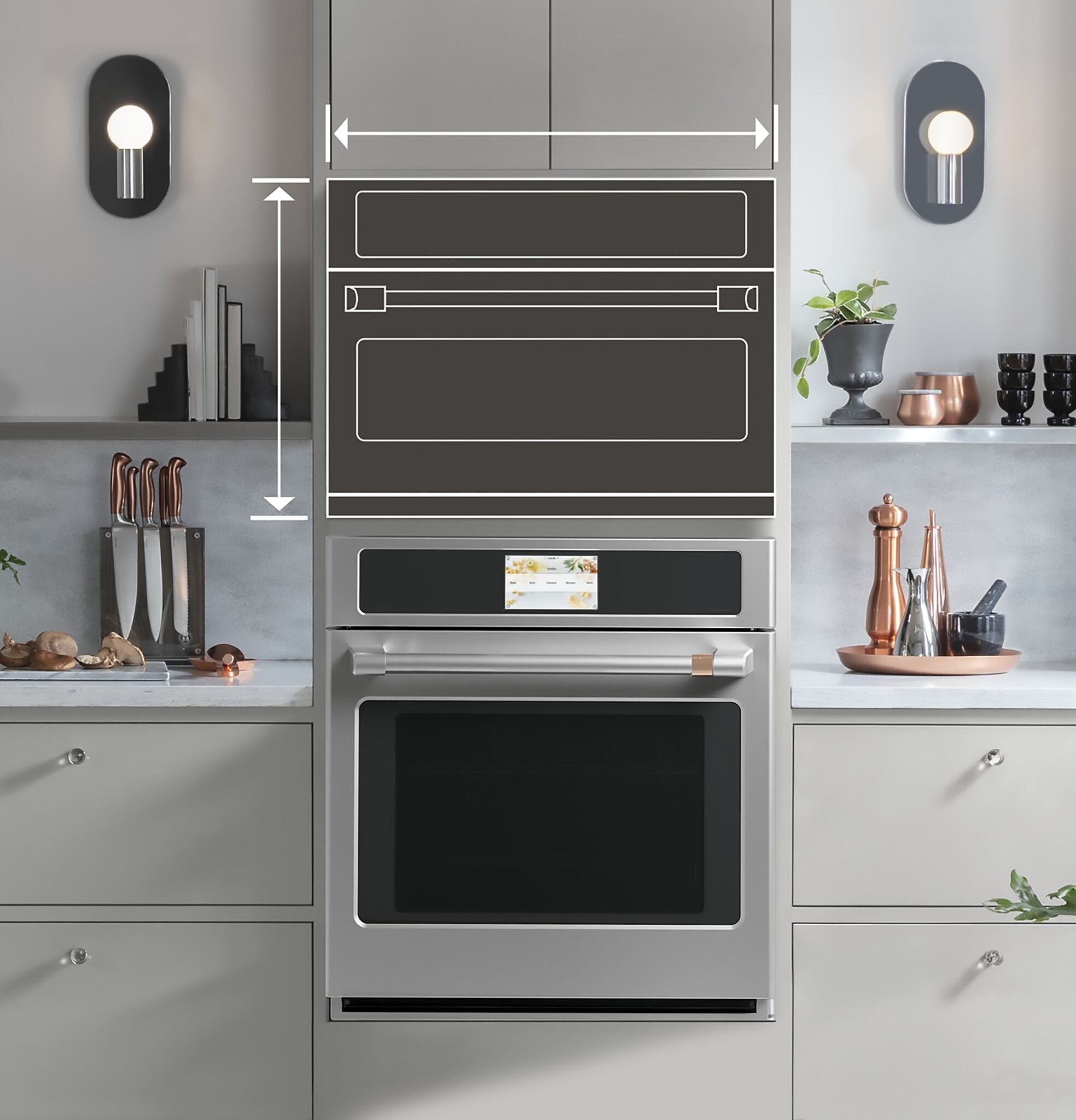 Café Stainless Steel 30'' Smart Five-in-One Wall Oven with 240V Pro Advantium® Technology - CSB923P2VS1