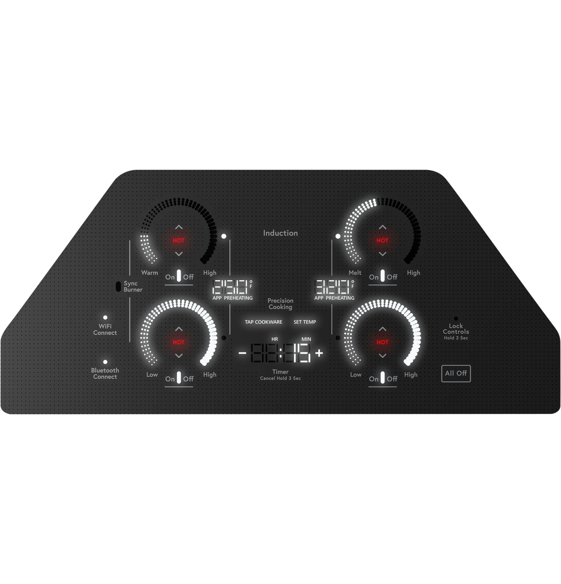 Café Black 36” Built-In Touch Control Induction Cooktop - CHP90361TBB