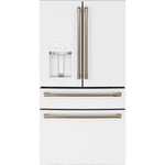 Café 35.75" 22.3 Cu. Ft. Matte White Smart Counter-Depth 4-Door French Door Refrigerator - CXE22DP4PW2