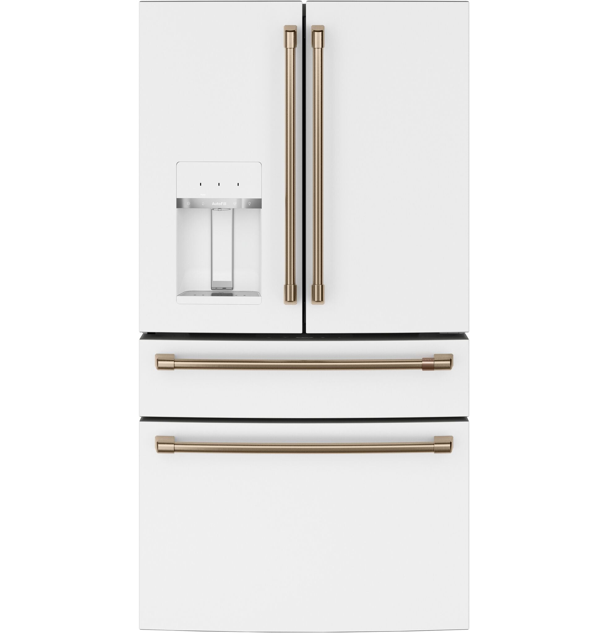 Café 35.75" 22.3 Cu. Ft. Matte White Smart Counter-Depth 4-Door French Door Refrigerator - CXE22DP4PW2