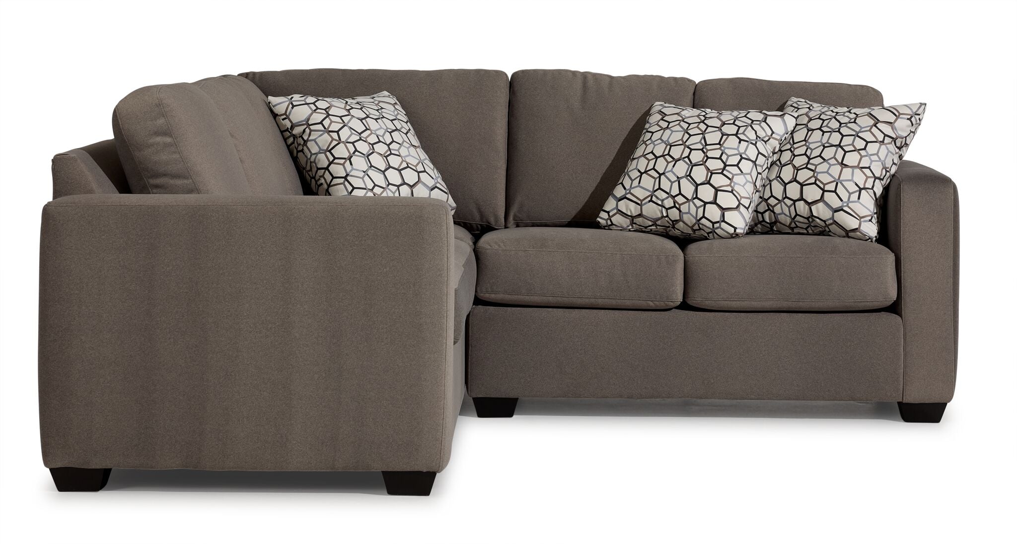 Caleb 2-Piece Sectional with Right-Facing Loveseat - Arlo Brown